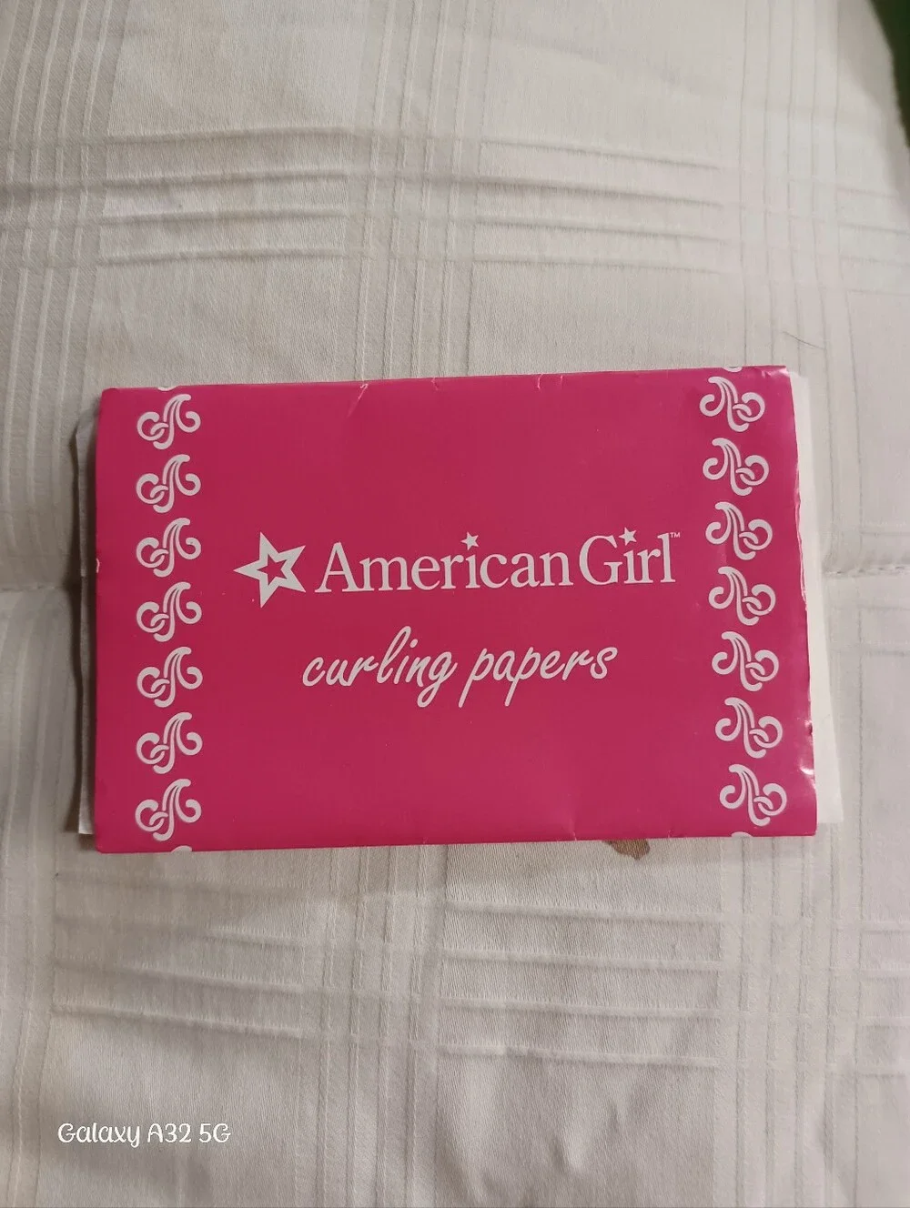 American Girl Pink Paper Curling Papers Hair Accessory for 18